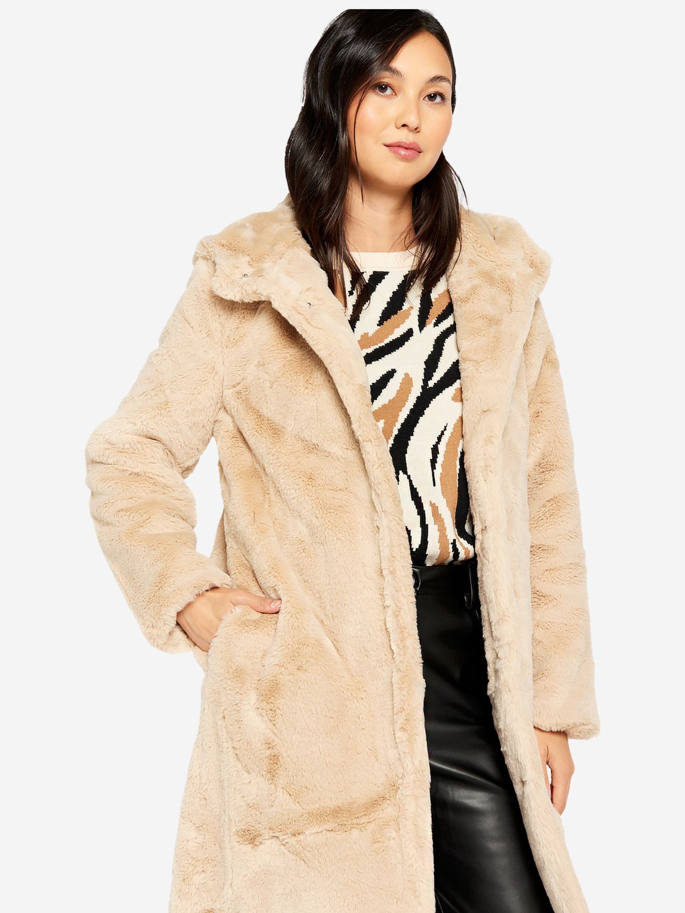 Manteau d hiver LolaLiza en Beige ABOUT YOU