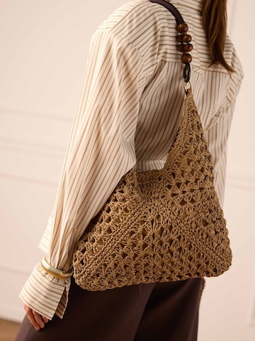MANFIELD Shoulder Bag in Beige