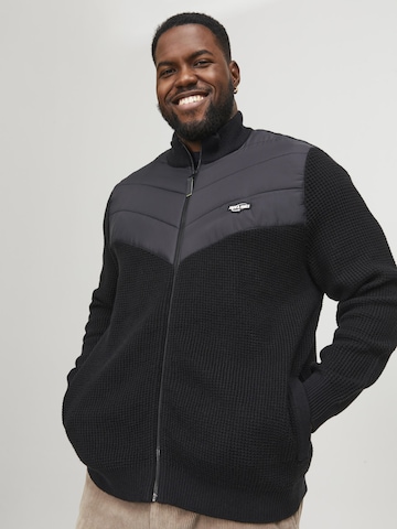 Jack & Jones Plus Cardigan i sort