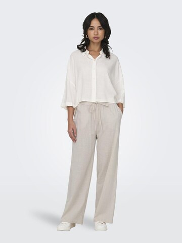 ONLY Wide leg Broek in Grijs