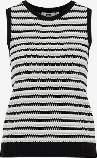 WE Fashion Pletená vesta - světle šedá / černá / bílá, Produkt