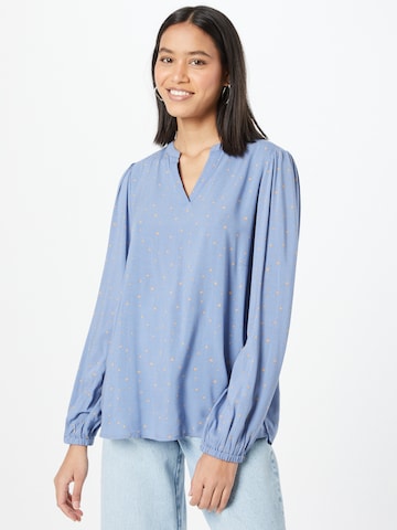 Fransa Blouse 'FRESIDA' in Blauw: voorkant