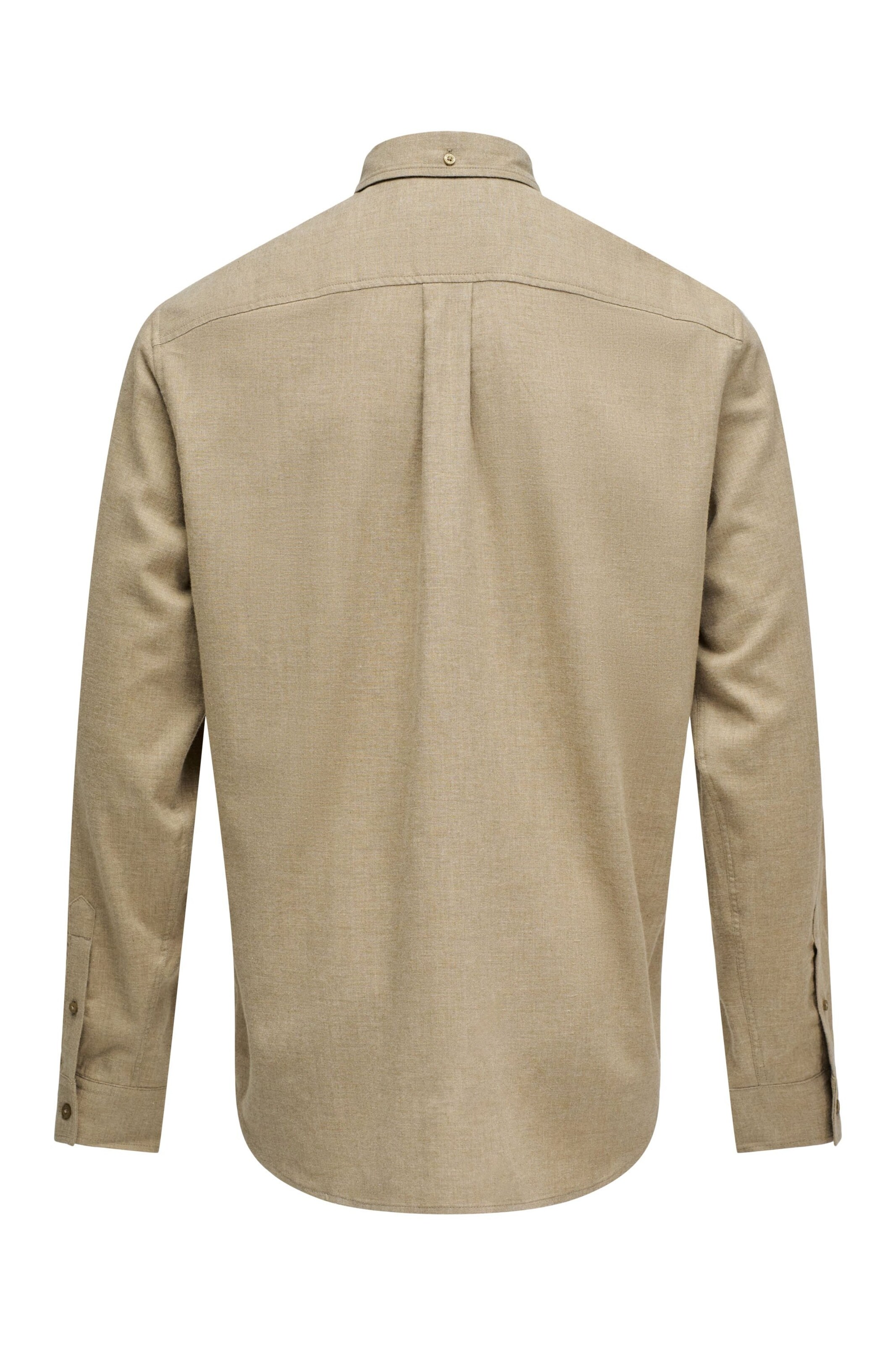 Salsa Jeans Regular fit Overhemd in Beige