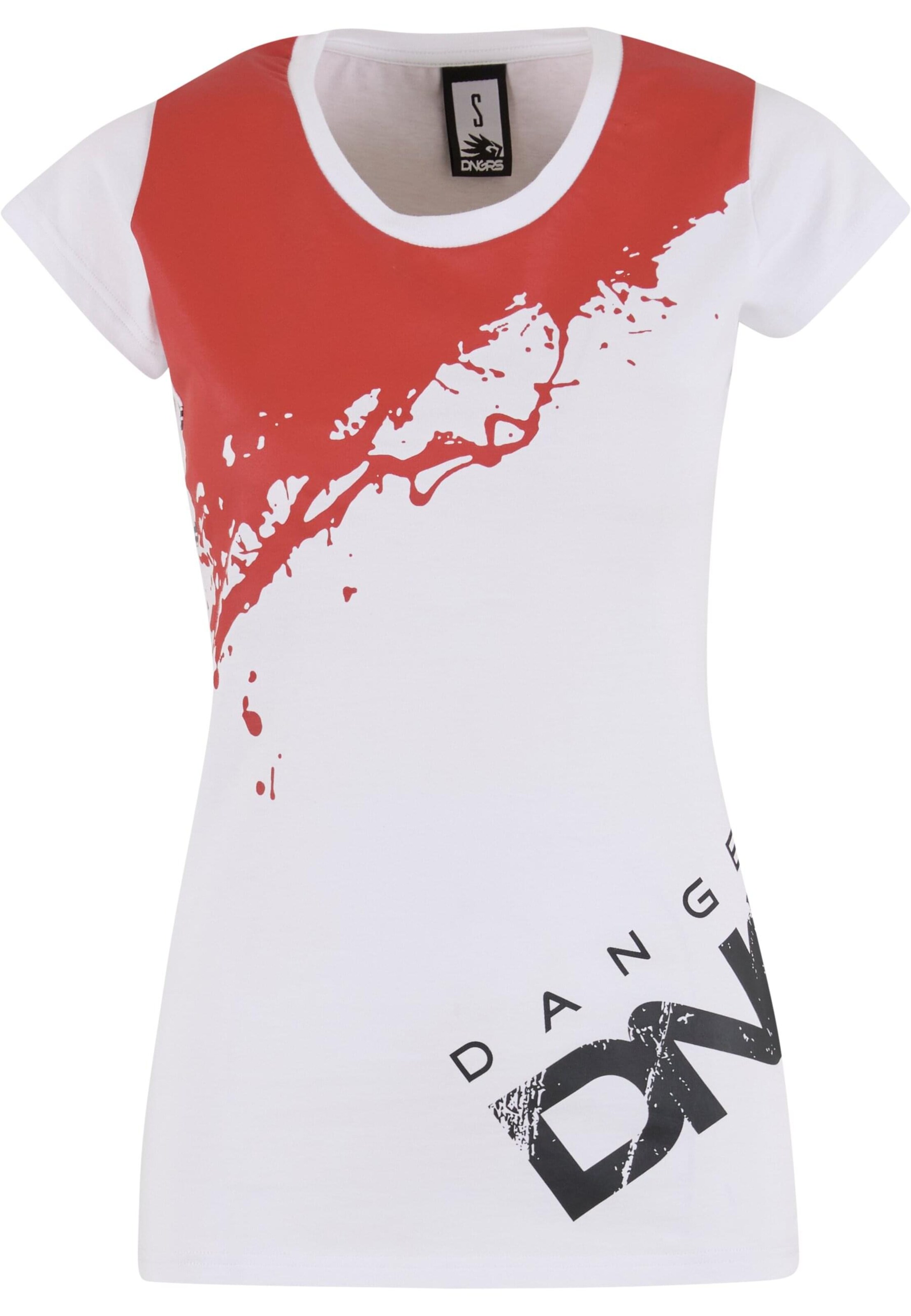 Dangerous DNGRS Shirt 'Anger' in White: front