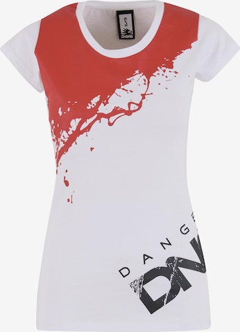 Dangerous DNGRS Shirt 'Anger' in White: front