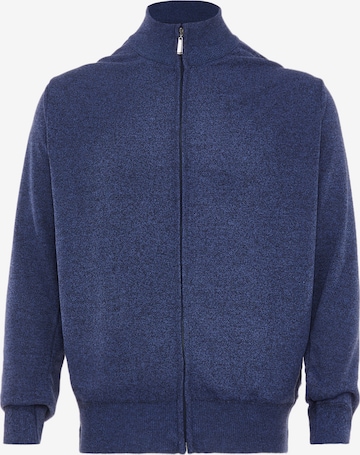 RAIDO Knit Cardigan in Blue: front