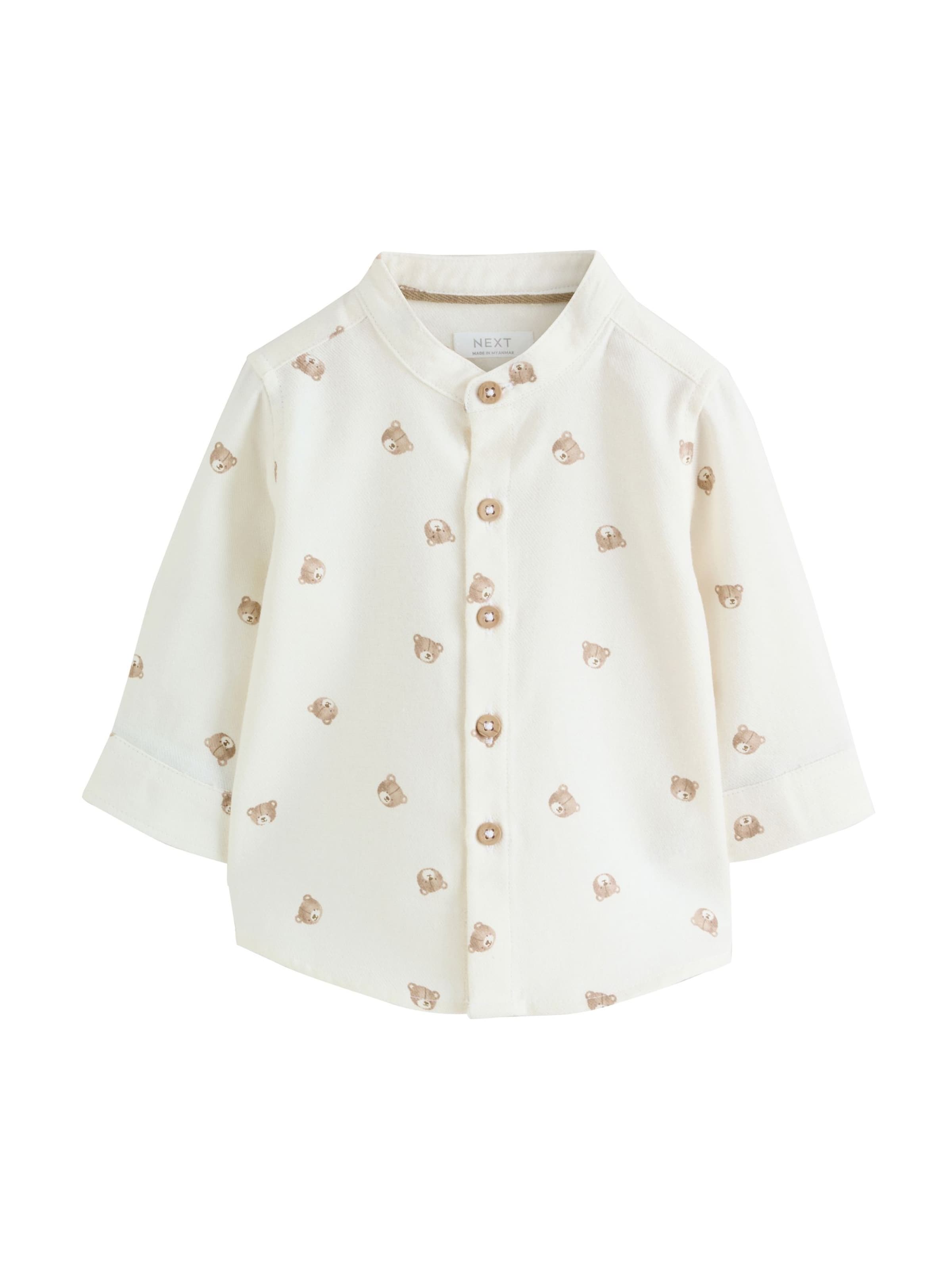 Next Regular fit Риза в бяло: отпред