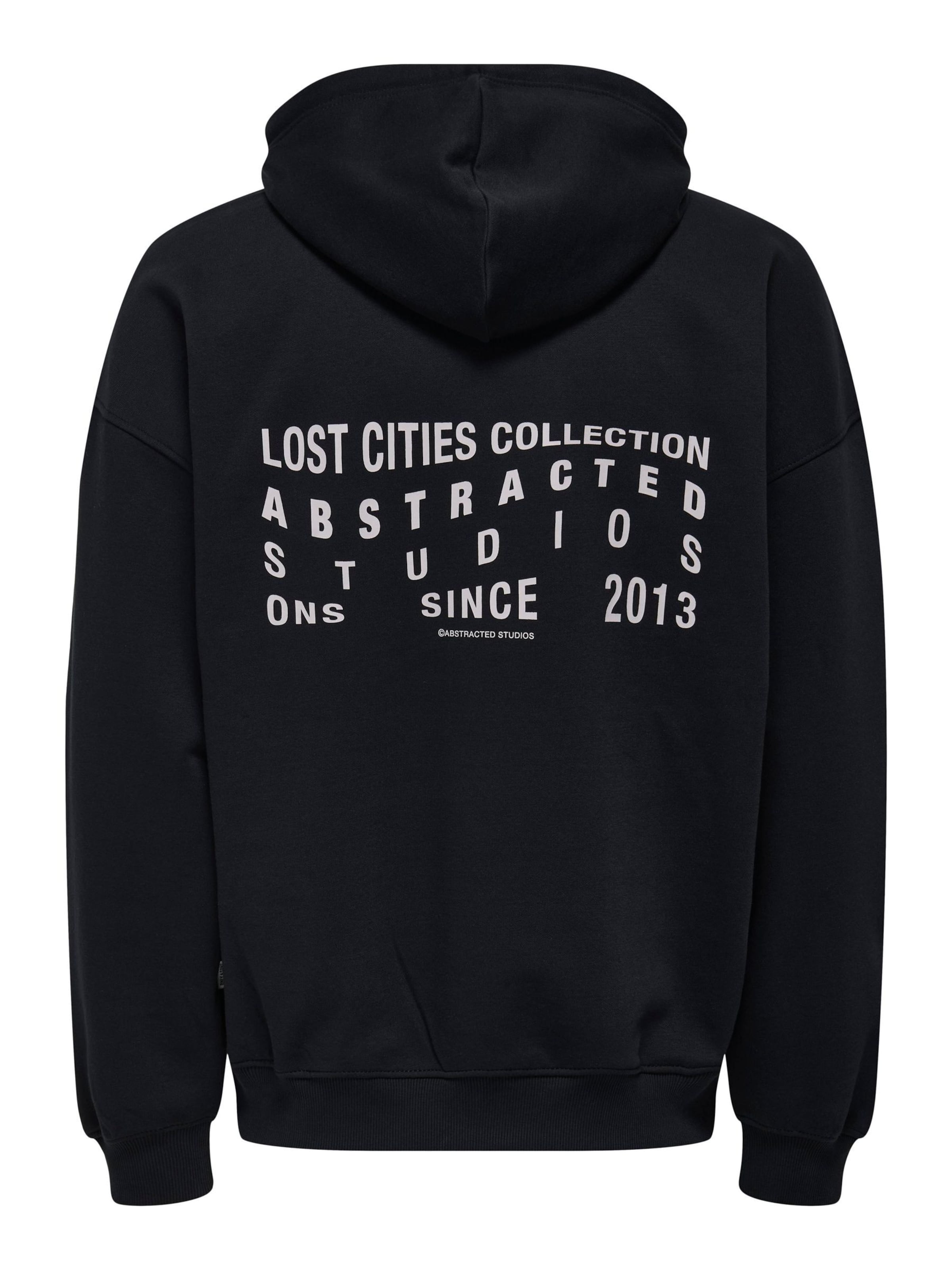 Felpa 'GALLERY' di Only & Sons in nero