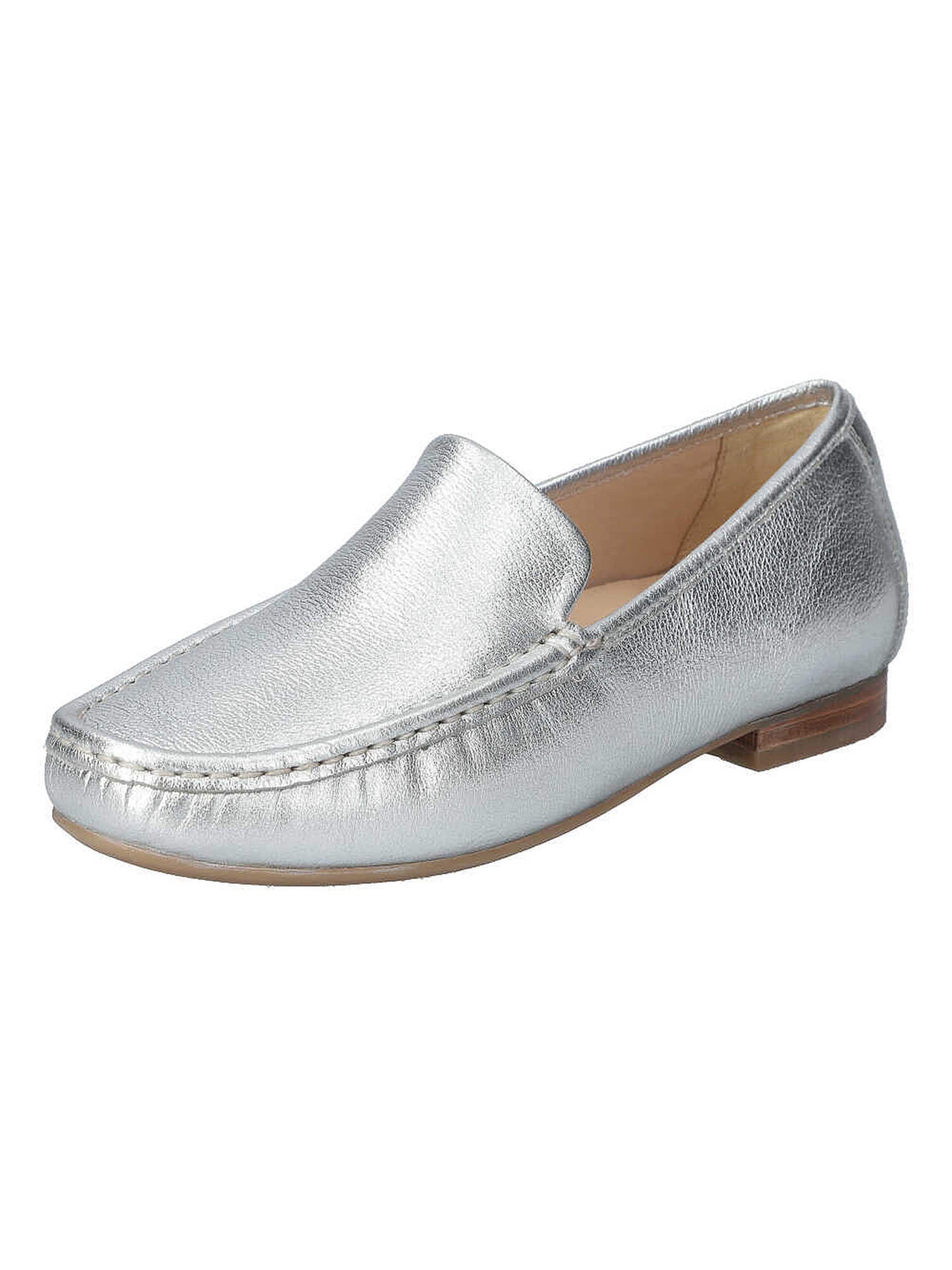 ARA Moccasins 'Atlanta' in Silver: front