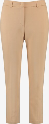 SAMOON Regular Broek in Beige: voorkant