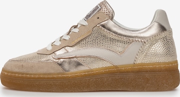 Sneaker bassa 'Fygi 01' di Floris van Bommel in oro: frontale