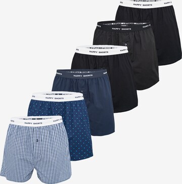 Happy Shorts Boxershorts in Blauw: voorkant