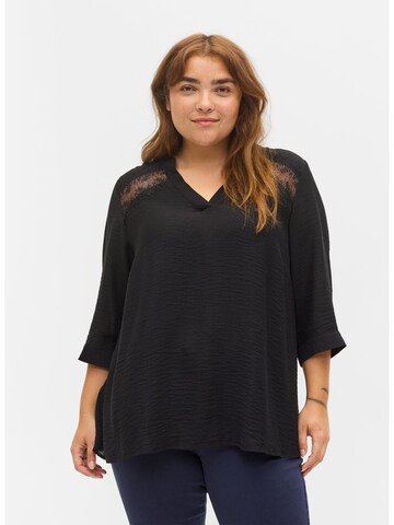 Zizzi - Blusa 'Andri' en negro