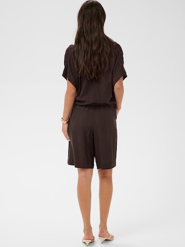 Kaffe Lużny krój Spodnie 'KAmilia' w kolorze brązowy