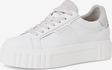 TAMARIS Sneakers laag in Wit: voorkant