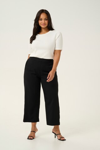 KAFFE CURVE Regular Broek 'Merla' in Zwart