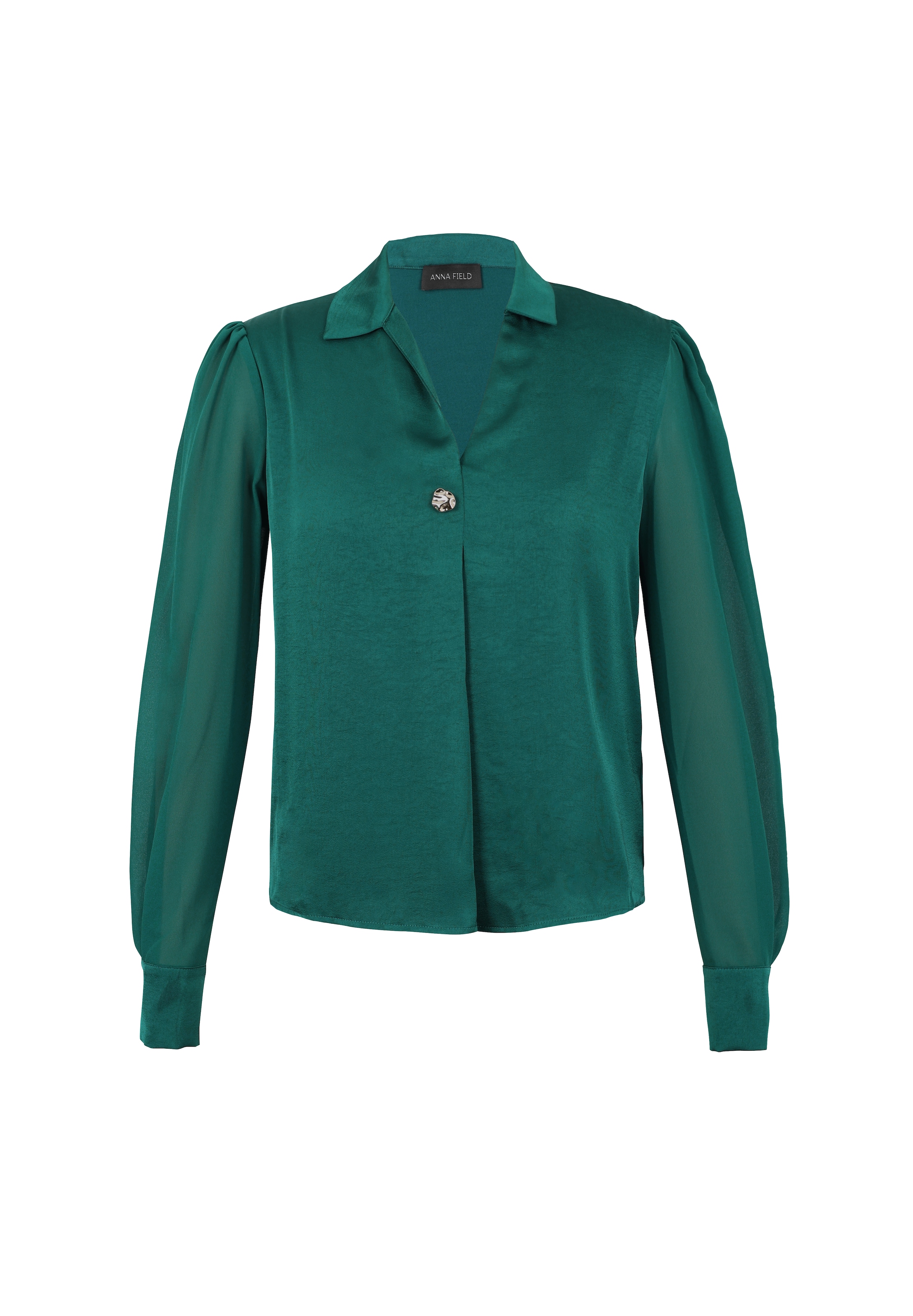 Anna Field Bluse i grøn: forside