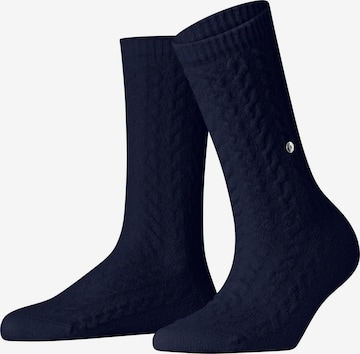 BURLINGTON Socks 'Cable' in Blue: front