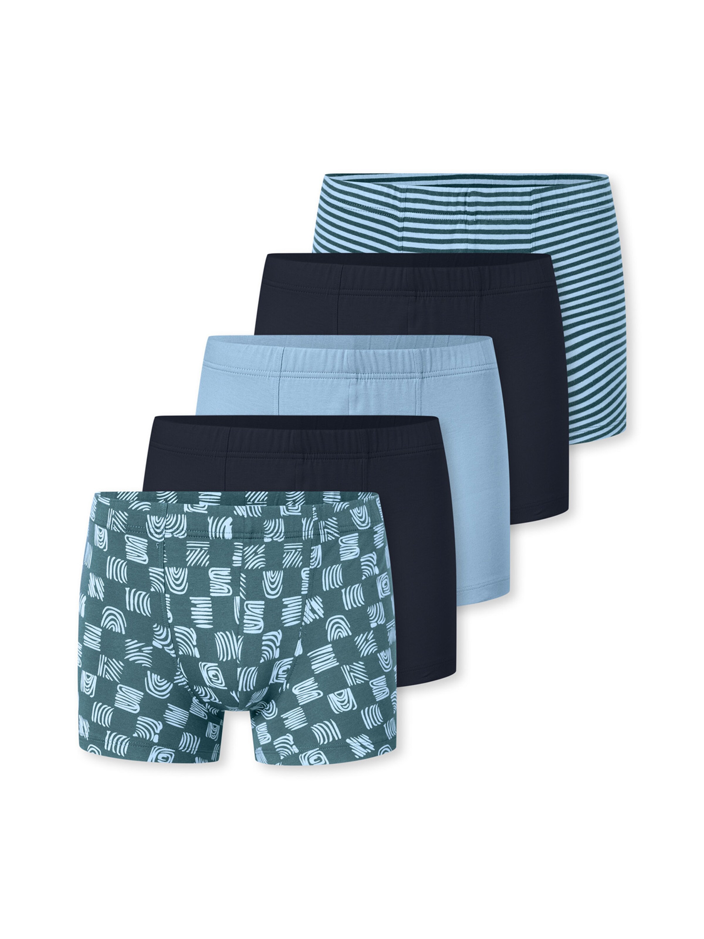 SCHIESSER Trunk ' 95/5 Multipacks ' in Blau: Vorderseite