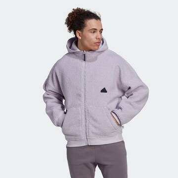 ADIDAS SPORTSWEAR Athletic fleece jacket 'Polar Fleece ' in Purple: front