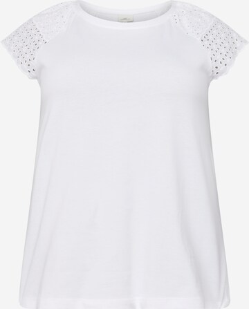 T-shirt 'XIANA' ONLY Carmakoma en blanc : devant