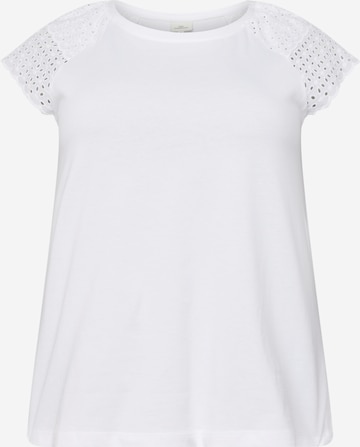 ONLY Carmakoma Shirts 'XIANA' i hvid: forside