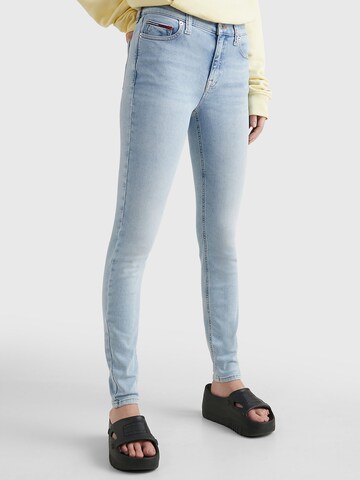 Tommy Jeans Skinny Jeans 'Nora' in Blauw: voorkant