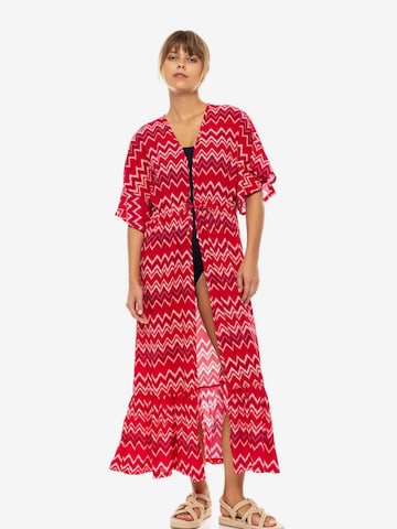 Vêtement de plage 'BEACHWEAR RASBERRY RAINBOW' Pink Label en rouge