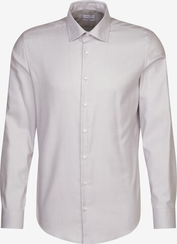 Coupe slim Chemise business SEIDENSTICKER en gris : devant