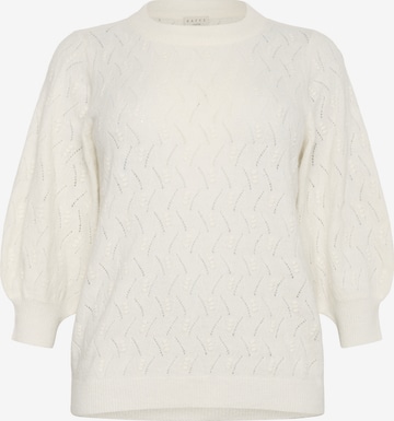 Pull-over 'Anita' KAFFE CURVE en blanc : devant