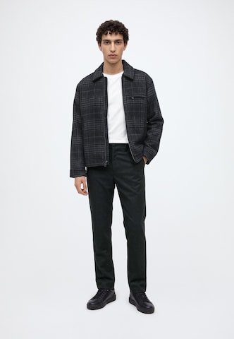 Geacă de primăvară-toamnă de la Abercrombie & Fitch pe negru: față