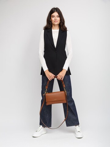 Coccinelle Handbag 'Boheme Grana Double Handbag Double Grainy Leather' in Brown