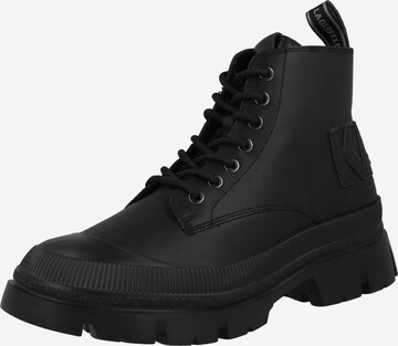 Karl Lagerfeld Šněrovací boty 'TREKKA' – černá: přední strana