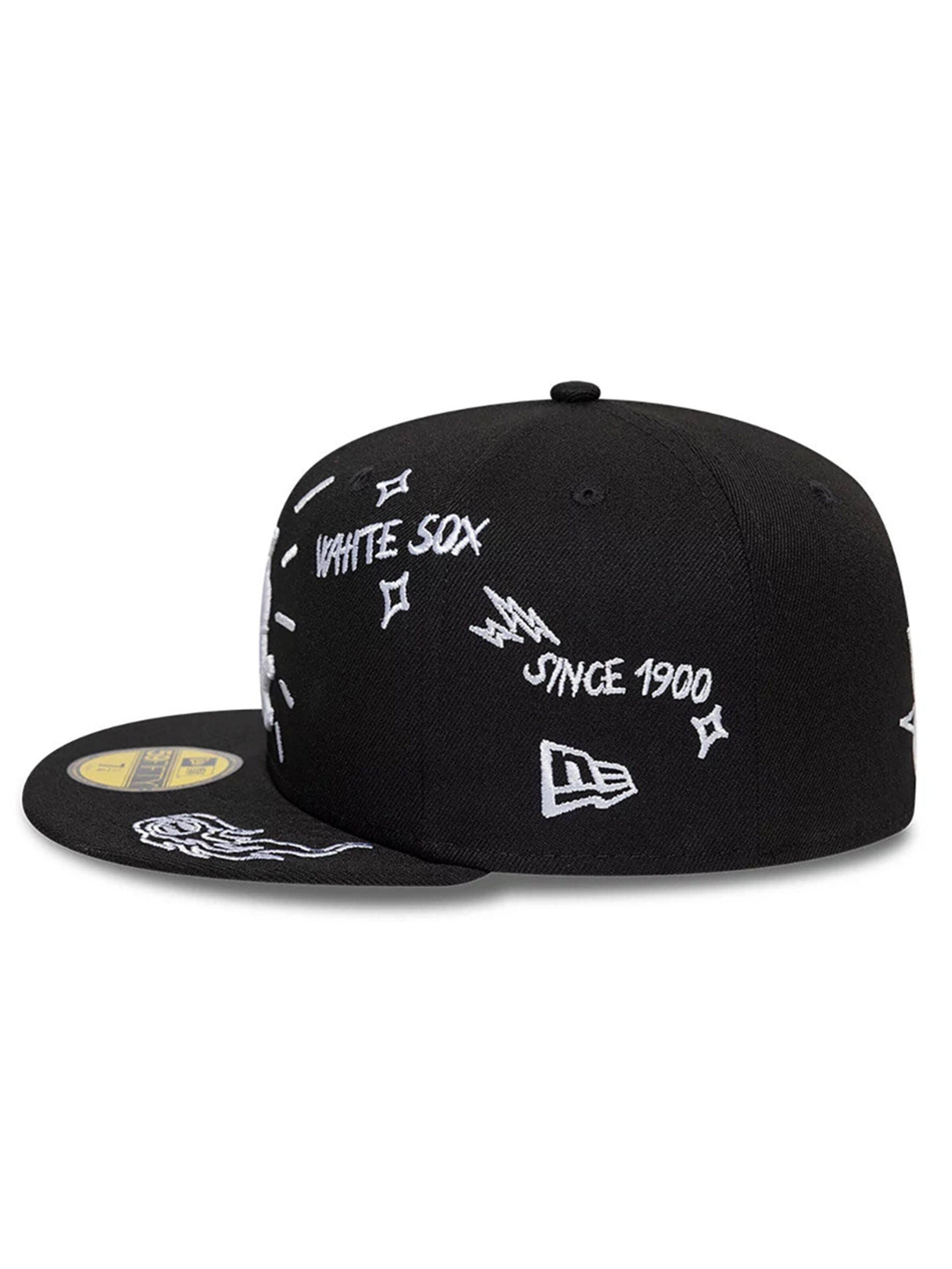 NEW ERA Cap '59FIFTY MLB Chicago White Sox Scribble'‌‌ in Schwarz
