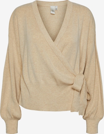 YAS - Cárdigan 'ASSI' en beige: frente