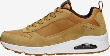 Baskets basses 'Uno - Stacre' SKECHERS en marron : devant