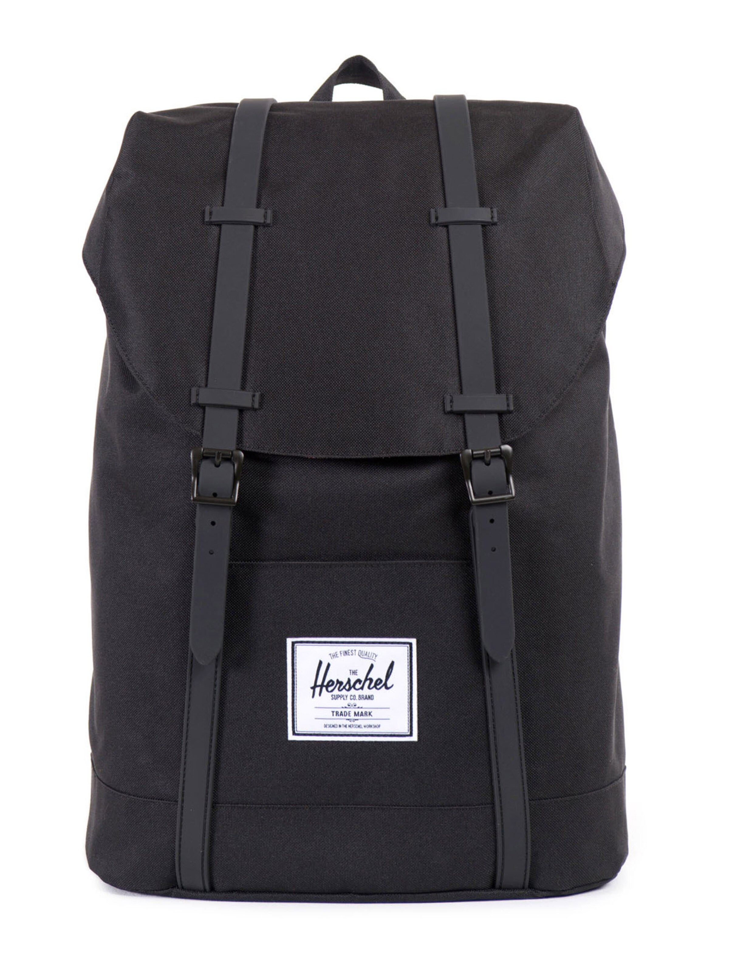 Herschel Backpack 'Retreat' in Black: front