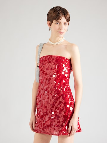 Abercrombie & Fitch - Vestido en rojo: frente