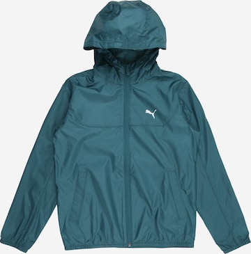 PUMA Športna jakna 'Essentials' | zelena barva: sprednja stran