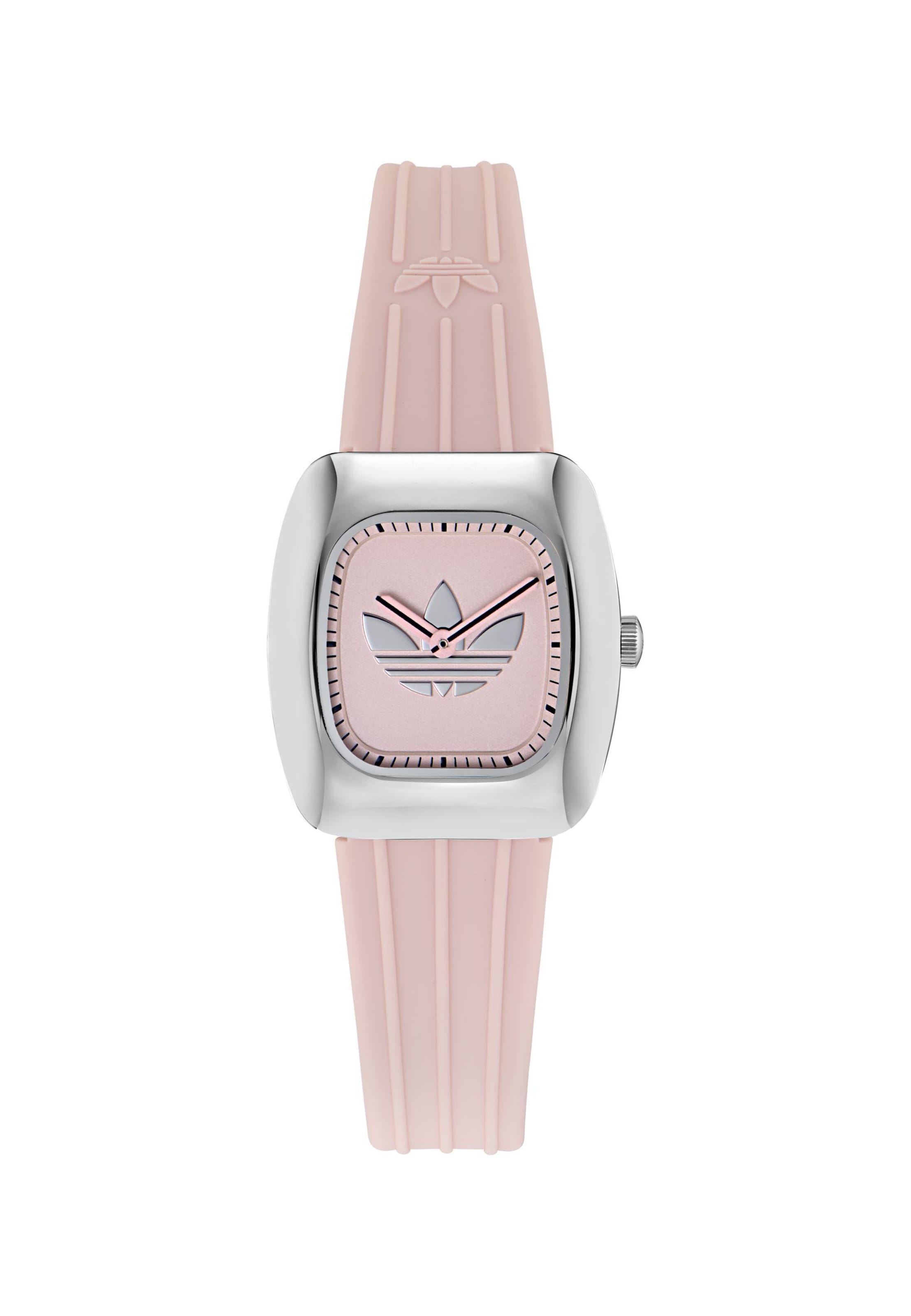 Montre à affichage analogique ADIDAS ORIGINALS en rose : devant