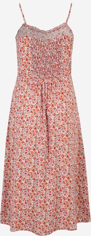 PIECES Curve فستان صيفي 'NYA' بلون أحمر