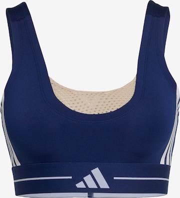 Bustier Soutien-gorge de sport 'Hyperglam' ADIDAS PERFORMANCE en bleu : devant