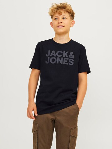 Jack & Jones Junior Shirt 'Ecorp' in Black: front