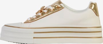Super Mode Sportlicher Schnürschuh in Gold: Vorderseite