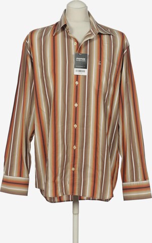HECHTER PARIS Button Up Shirt in L in Brown: front