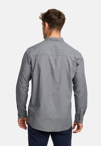 INDICODE JEANS Regular fit Button Up Shirt 'Kamby' in Grey