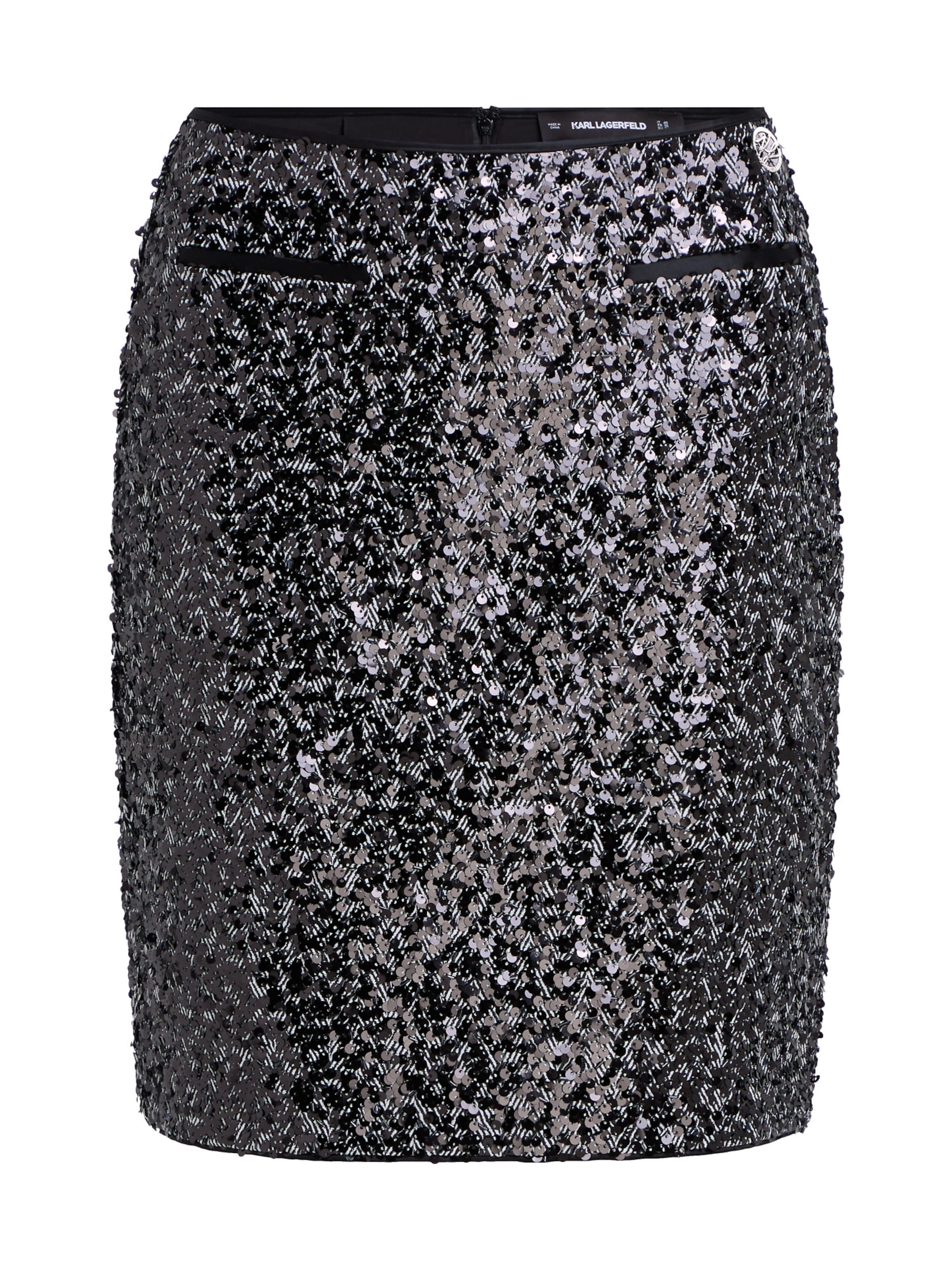 Jupe Karl Lagerfeld en gris : devant