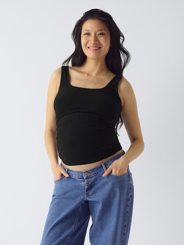 Top 'OLMLILIA' di Only Maternity in nero: frontale