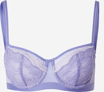 PASSIONATA Balconette Bra 'NEELA' in Purple: front