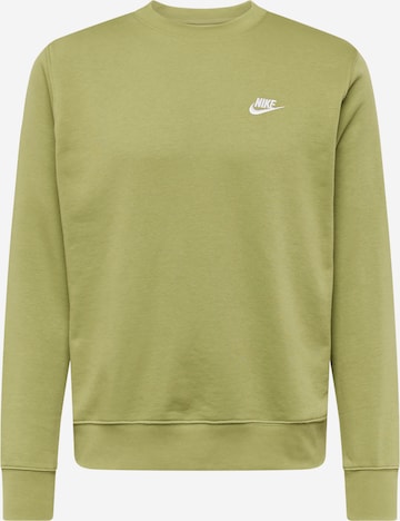 Bluză de molton de la Nike Sportswear pe verde: față